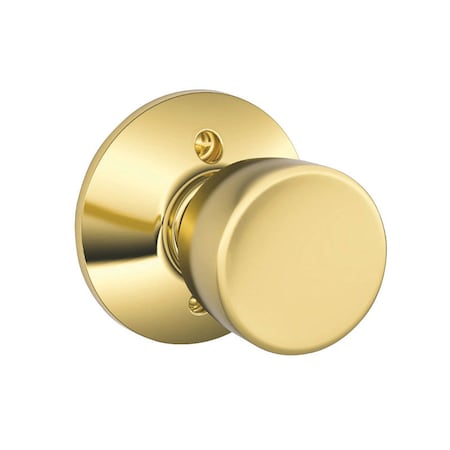 Schlage Schlage Bell Bright Brass Dummy Knob Right or Left Handed F170BEL605